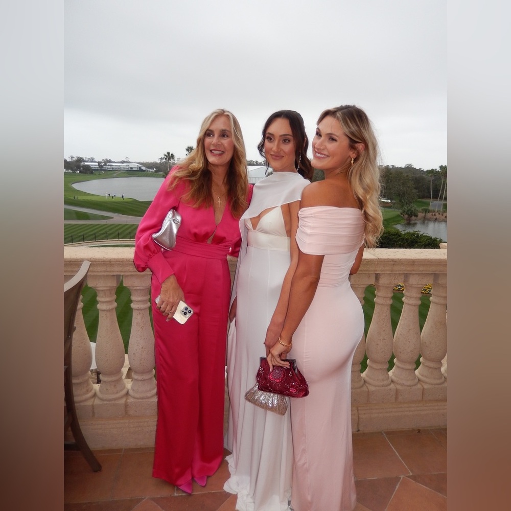 Meshki One-Shoulder Pink Satin Jumpsuit
